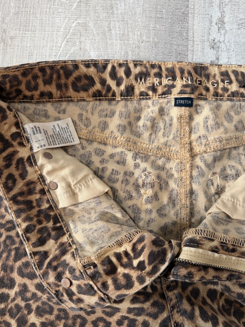 American Eagle Outfitters Leopard Print Pants - Picture 2 of 3